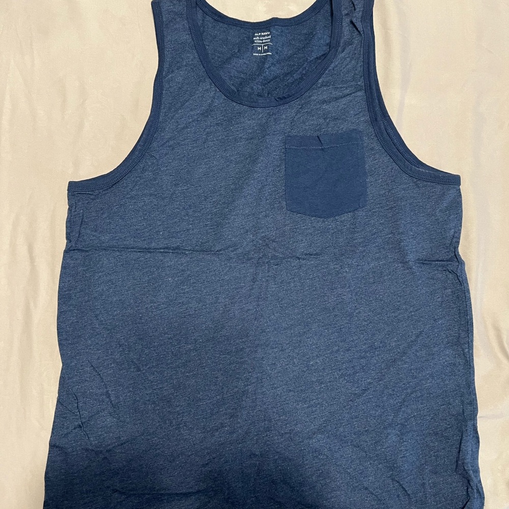 Old Navy Blue Tank Top with Pocket